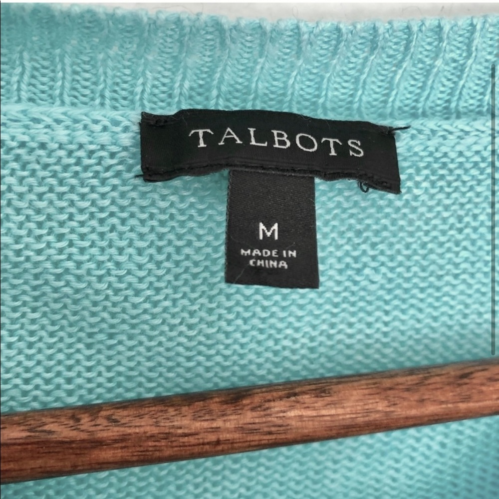 Talbots 100% Linen 3/4 Sleeve Button Front Cardig… - image 3